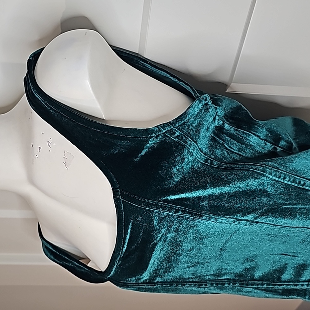 Just Polly New York Emerald Green Corset Style Top - Picture 4 of 10